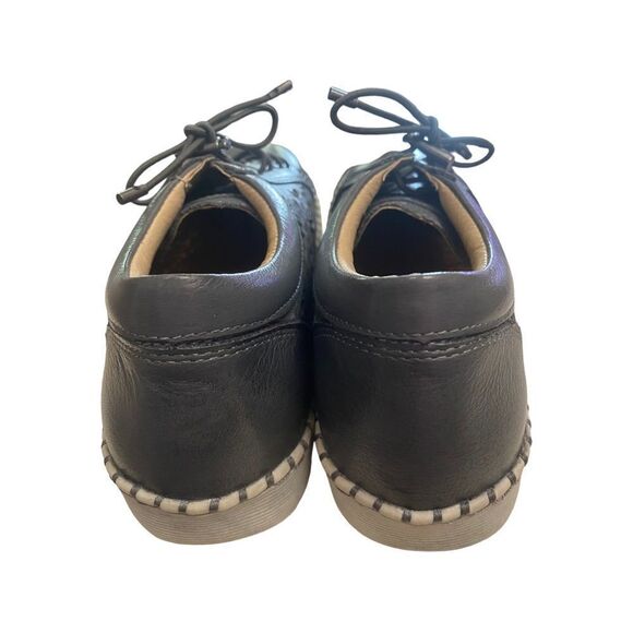 BIZA Athena Women's Leather Lace-up Grey Sneakers NEW 36 5 5.5 - Picture 5 of 7